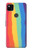 S3799 Cute Vertical Watercolor Rainbow Case For Google Pixel 4a
