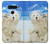 S3794 Arctic Polar Bear in Love with Seal Paint Case For LG V40, LG V40 ThinQ