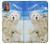 S3794 Arctic Polar Bear in Love with Seal Paint Case For Motorola Moto G9 Plus