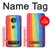 S3799 Cute Vertical Watercolor Rainbow Case For Motorola Moto Z3, Z3 Play