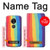 S3799 Cute Vertical Watercolor Rainbow Case For Motorola Moto G6 Play, Moto G6 Forge, Moto E5