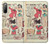 S3820 Vintage Cowgirl Fashion Paper Doll Case For Sony Xperia 10 II