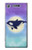 S3807 Killer Whale Orca Moon Pastel Fantasy Case For Sony Xperia XZ1