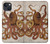 S2801 Vintage Octopus Case For iPhone 13 mini
