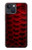 S2879 Red Arowana Fish Scale Case For iPhone 13 mini