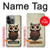 S0360 Coffee Owl Case For iPhone 13 Pro Max