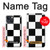 S2492 Black and White Check Case For iPhone 13