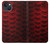 S2879 Red Arowana Fish Scale Case For iPhone 13