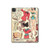 S3820 Vintage Cowgirl Fashion Paper Doll Hard Case For iPad Pro 11 (2021,2020,2018, 3rd, 2nd, 1st)