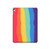 S3799 Cute Vertical Watercolor Rainbow Hard Case For iPad 9.7 (2017,2018), iPad 6, iPad 5