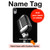 S1672 Retro Microphone Jazz Music Hard Case For iPad mini 6 7, iPad mini (2021,2024)