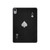S3152 Black Ace of Spade Hard Case For iPad mini 6 7, iPad mini (2021,2024)