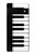 S3078 Black and White Piano Keyboard Case For Google Pixel 6