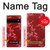 S3817 Red Floral Cherry blossom Pattern Case For Google Pixel 6