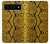 S3365 Yellow Python Skin Graphic Print Case For Google Pixel 6 Pro