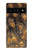S3691 Gold Peacock Feather Case For Google Pixel 6 Pro