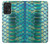 S3414 Green Snake Scale Graphic Print Case For Samsung Galaxy A52s 5G