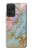 S3717 Rose Gold Blue Pastel Marble Graphic Printed Case For Samsung Galaxy A52s 5G