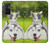 S3795 Grumpy Kitten Cat Playful Siberian Husky Dog Paint Case For OnePlus 9RT 5G