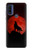 S2955 Wolf Howling Red Moon Case For Motorola G Pure