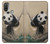 S2210 Panda Fluffy Art Painting Case For Motorola Moto E20,E30,E40
