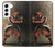 S0796 Japan Red Samurai Case For Samsung Galaxy S22