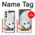S2569 White Arctic Fox Case For Samsung Galaxy S22