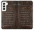 S2850 Brown Skin Alligator Graphic Printed Case For Samsung Galaxy S22