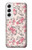 S3095 Vintage Rose Pattern Case For Samsung Galaxy S22