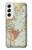 S3418 Vintage World Map Case For Samsung Galaxy S22