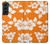 S2245 Hawaiian Hibiscus Orange Pattern Case For Samsung Galaxy S22 Plus