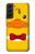 S2760 Yellow Duck Tuxedo Cartoon Case For Samsung Galaxy S22 Plus