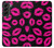 S2933 Pink Lips Kisses on Black Case For Samsung Galaxy S22 Plus