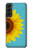 S3039 Vintage Sunflower Blue Case For Samsung Galaxy S22 Plus