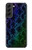 S3366 Rainbow Python Skin Graphic Print Case For Samsung Galaxy S22 Plus