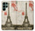 S2108 Eiffel Tower Paris Postcard Case For Samsung Galaxy S22 Ultra