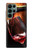 S2396 Red Wine Bottle And Glass Case For Samsung Galaxy S22 Ultra