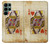 S2833 Poker Card Queen Hearts Case For Samsung Galaxy S22 Ultra