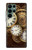 S3172 Gold Clock Live Case For Samsung Galaxy S22 Ultra