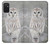 S1566 Snowy Owl White Owl Case For Samsung Galaxy M52 5G