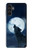 S3693 Grim White Wolf Full Moon Case For Samsung Galaxy A13 5G