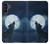 S3693 Grim White Wolf Full Moon Case For Samsung Galaxy A13 5G