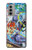 S0588 Wall Graffiti Case For Motorola Moto G51 5G
