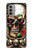 S0753 Skull Wing Rose Punk Case For Motorola Moto G51 5G