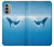 S0843 Blue Whale Case For Motorola Moto G51 5G
