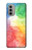 S2945 Colorful Watercolor Case For Motorola Moto G51 5G
