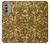 S3388 Gold Glitter Graphic Print Case For Motorola Moto G51 5G