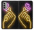S3512 Cute Mini Heart Neon Graphic Case For Motorola Moto G51 5G