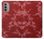 S3817 Red Floral Cherry blossom Pattern Case For Motorola Moto G51 5G