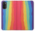 S3799 Cute Vertical Watercolor Rainbow Case For Motorola Moto G71 5G